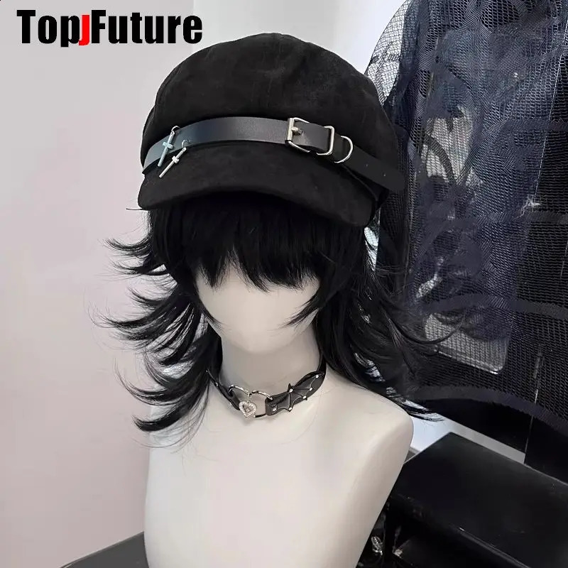 Wholesale Custom Make Customized Women Harajuku Gothic Lolita Beret hat Cap Y2K Girl bow Punk Lace handmake decorative Sun hats 250403