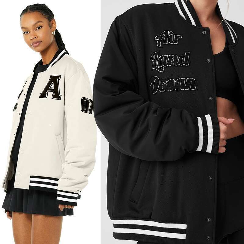 Designer Clothes G. O.A.T Autumn/Winter Letter Embroidered Women's Y2k Loose, Comfortable, Warm Patch Baseball Jacket Street Wear
