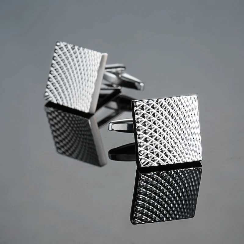 High quality and innovative mens cufflinks copper metal laser engraving brand cufflinks mens set accessories fashion jewelryT250412