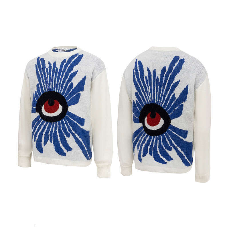 House Errors Eye Of Truth Sweater Casual Knitwear Instagram High Street Trendy Autumn/Winter Pullover Coat