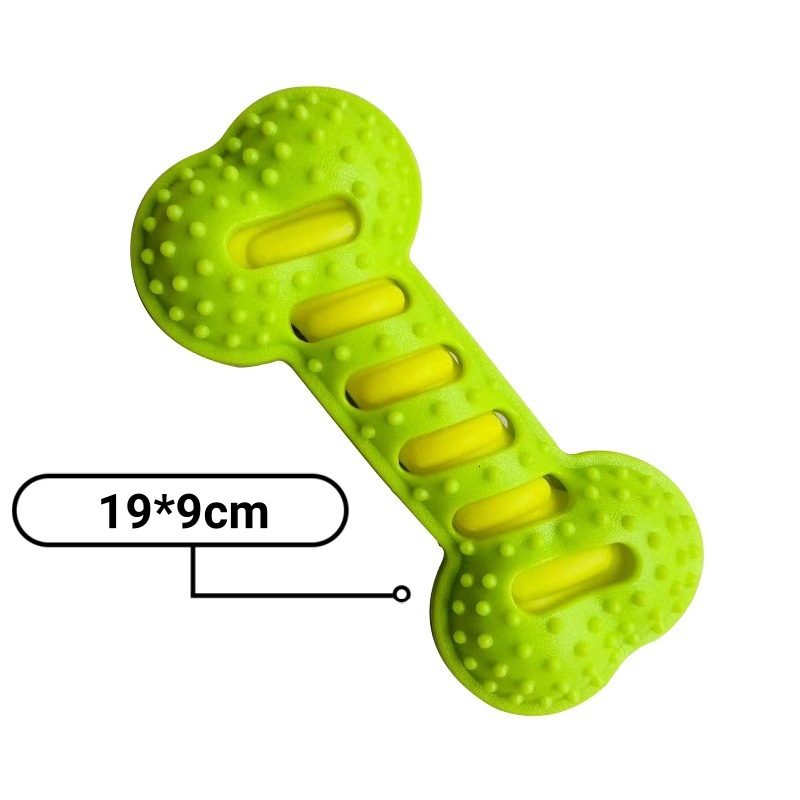 Cross border dog toys, bite resistant grinding teeth sticks, interactive training dog toys, rubber sounding bones, pet supplies wholesale