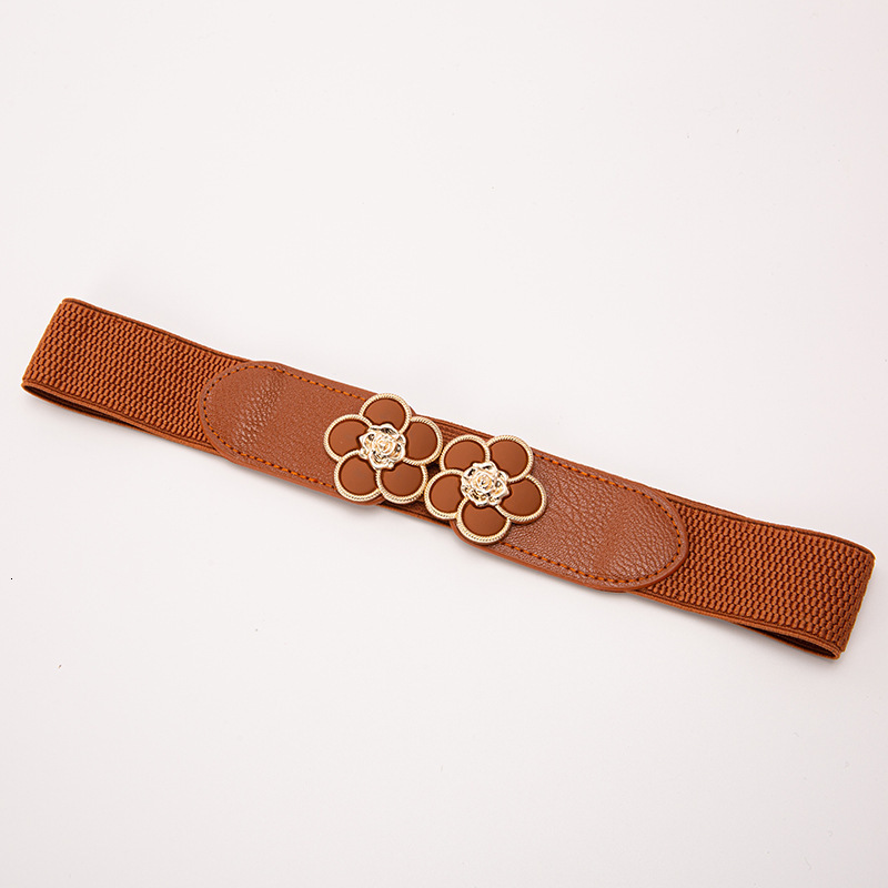 Korean version versatile with loose tight waistband for women's elastic and wide waist closure