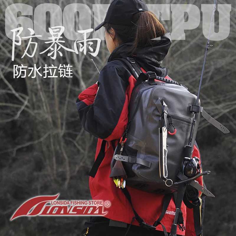 Waterproof Fishing Bag 18L TPU Multifunctional Computer Bag Fishing Backpack 2024 Mountaineering Outdoor Sports Z250411