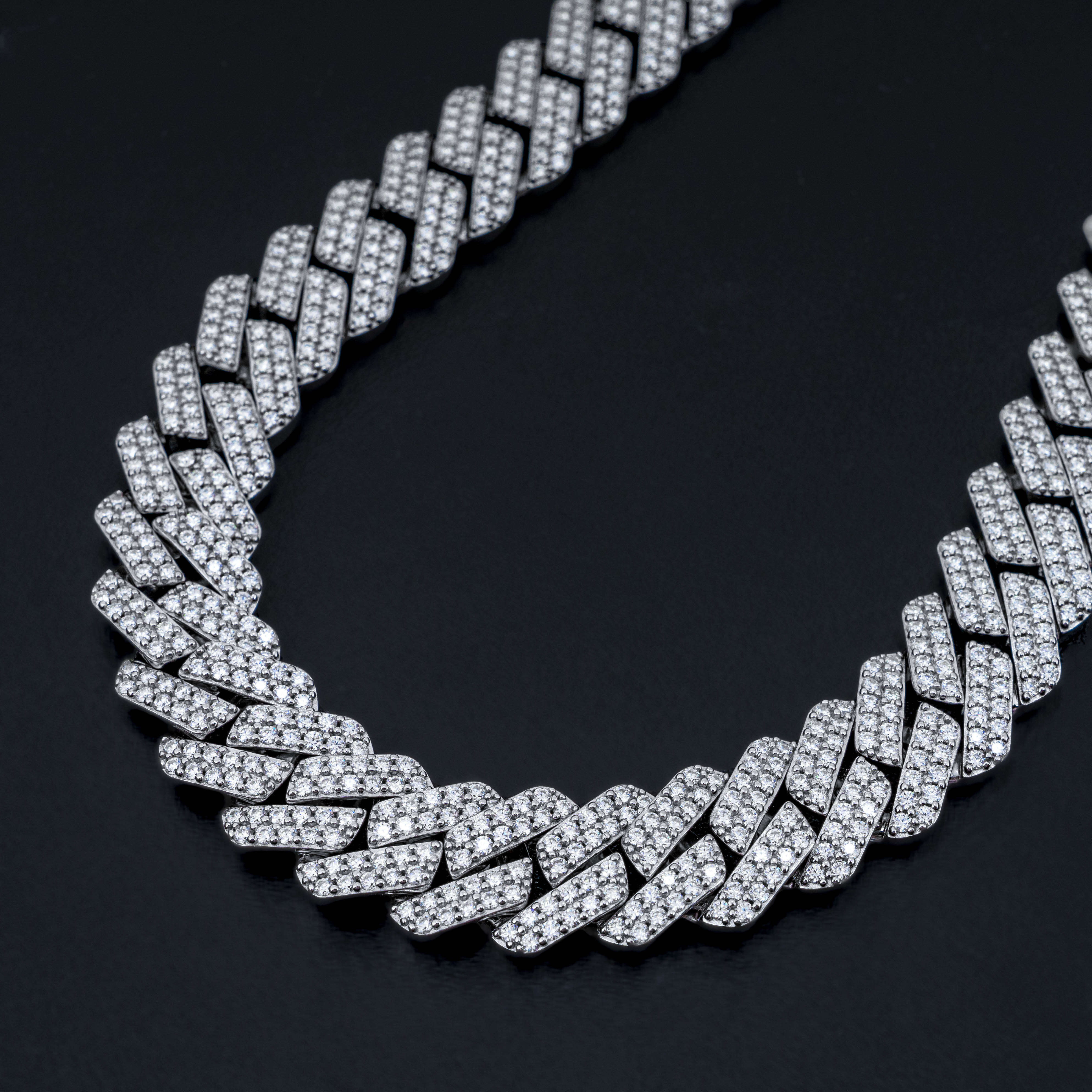 Moissanite hip-hop high-end Cuban chain