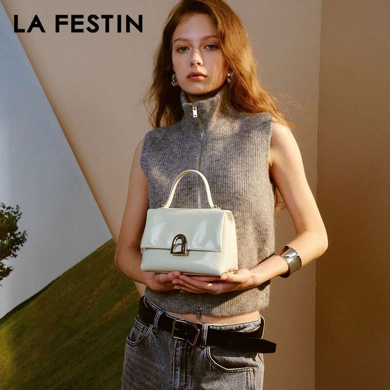 LA FESTIN Original 2024 New Handbag Women Designer Bags Crossbody Shoulder Leather Small Bag A-E Door Series