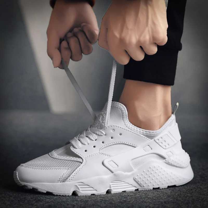 Unisex White Sneakers for Men Mesh Sports Trainers Running Shoes Man 2024 Summer M Wen Flat zapatillas para hbre Red Z250411