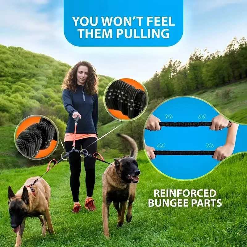Double dog belt coupler - Ford paddle handle tangle free no Pl bungee strap -360 swing reflection shock absorption - PE Y250412