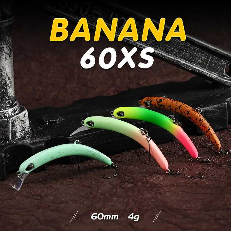 BLUX BANANA 60XS Crankbait 4g 60mm BFS Area Trout Wobbler Fishing Lure Freshwater Minnow Crank Artificial Hard Bait Tackle Z250411