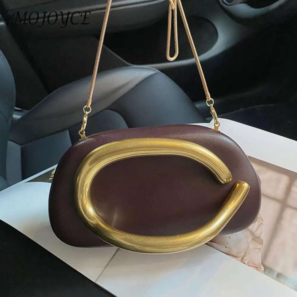 Women Retro Clutch with Chain All-Match Shoulder Vintage Crossbody Shopping Travel Party Phone Bag