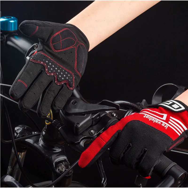 Summer Full Finger Cycling Gloves for Men Riding Bicycle Gloves Fitness Mountain Bicycle Gloves Outdoor Touchscreen Non-slipW251112