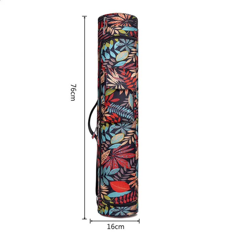Printed Yoga Bag Exercise Mat Bag Yoga Pilates Mat Backpack Fitness Dance Gym Mat Cover Exercise Backpack 250407