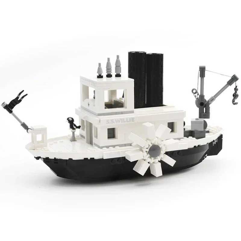 Disney Steamboat Willie 21317 Building Blocks Kit Moc Blocks Childrens Toys Boys and Girls Christmas Gifts Adult Home Decor Y2504012