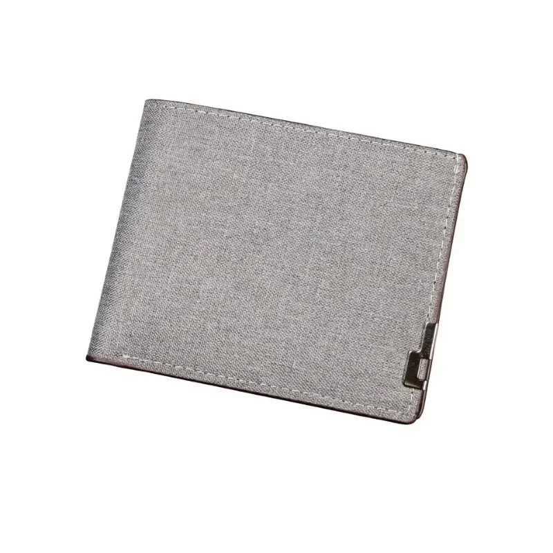 New minimalist and portable denim wallet fashion version suitable for men with large capacity and foldable multi card slots Z250411