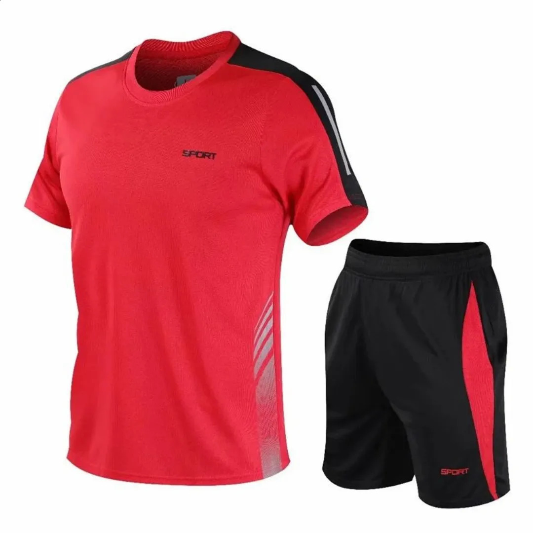 2025 summer lightweight breathable comfort soft quick dry sweat absorbent mens tracksuit 250407