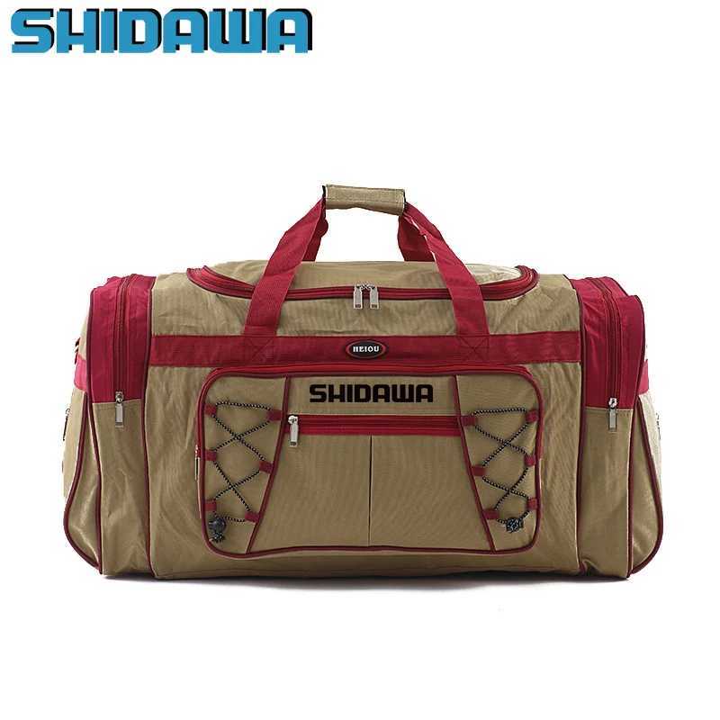 Outdoor Multi-function Waterproof Fishing Handbag Men Women Large Capacity Travel Hiking Bag Fashion Multi-pocket Diagonal Bags Z250411