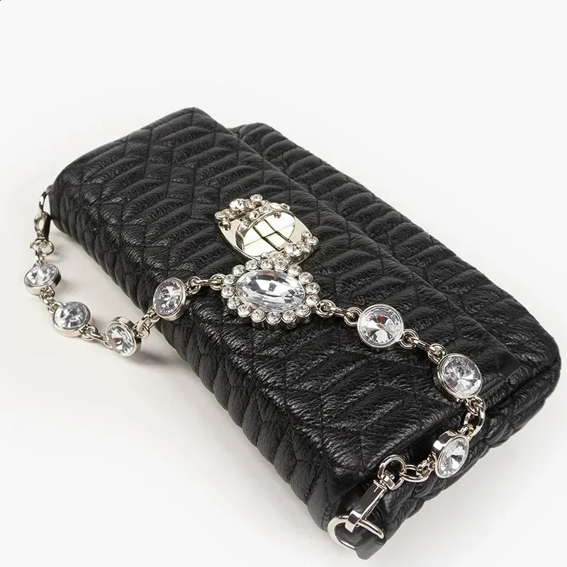 Acrylic bag chain replacement chain wallet shoulder strap bag handle for handbag inlaid with diamond decorative bag accessories 250411