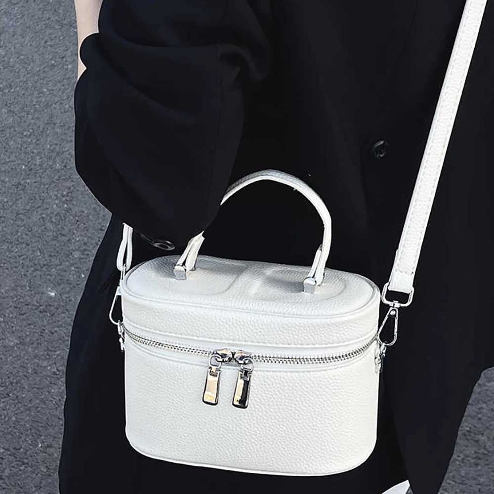 Summer Small Box Handbags for Women Lychee Pattern Leather Versatile Single Shoulder Bags Korean Style Mini Square Crossbody BagT2511112