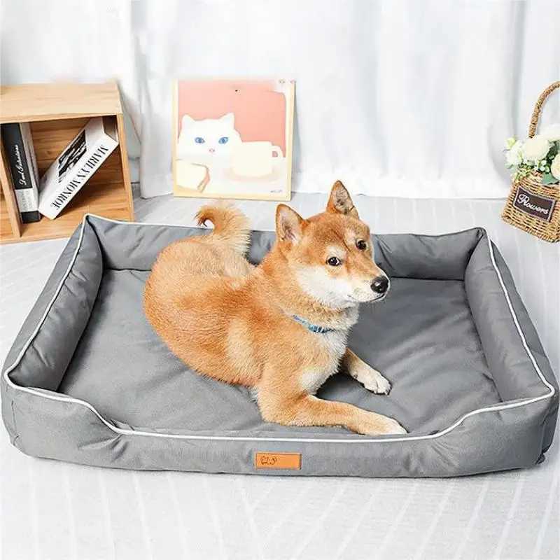 Removable waterproof dog bed upgraded 900D Oxford more waterproof and bite resistant dog bed suitable for all seasons dog accessories X250412