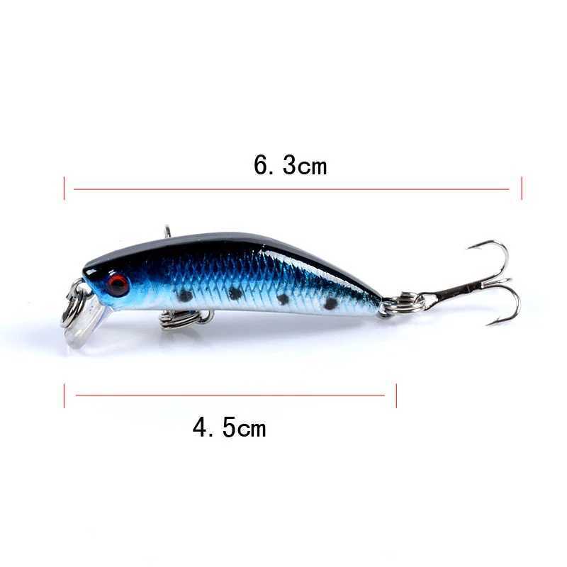 1PCS Floating Minnow Fishing Lure 4.5cm 2.8g Lifelike Plastic Wobbler Crankbaits 3D Eyes Isca Artficial Hard Bait Carp Fishing Z250411