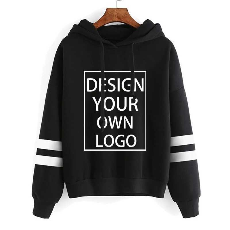 POD customization Customized Hoodies Autumn Winter Women Hoodie Streetwear Pullover Long Sleeve HoodiesT251112