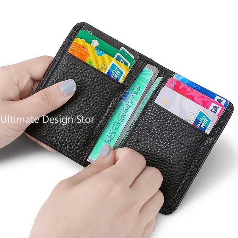 mens card holder leather thin mini mens wallet mini pocket wallet womens bank card holder mens card wallet Z250411