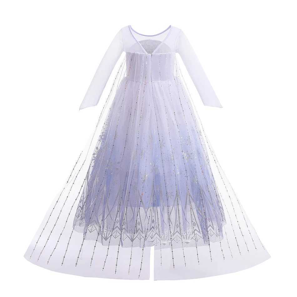 Disney Cosplay costumes for Girls Princess Snow Queen Gowns Halloween party carnival costumes Vestido Girls Princess Dresses SummerXJ250411