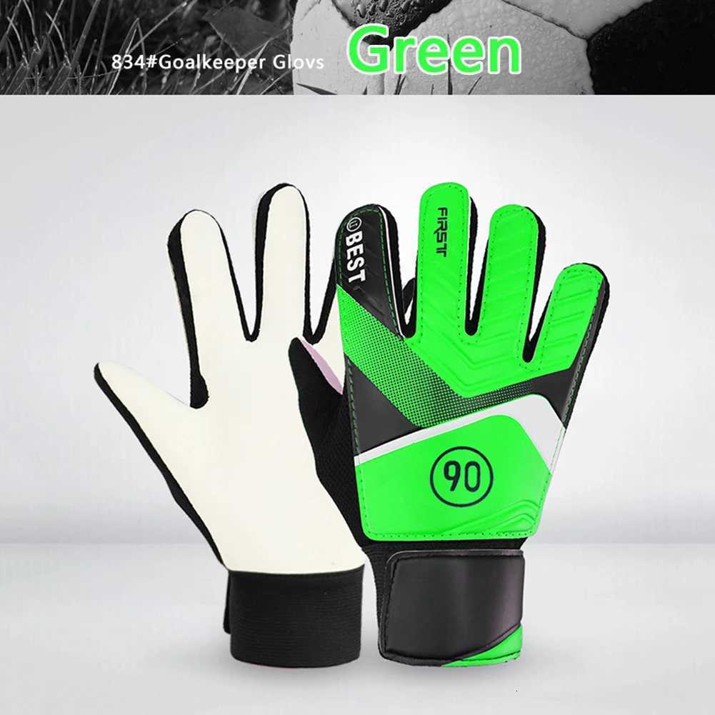 Football Gloves Latex Support Soccer Goalie Gloves Full Finger Protection Anti-Slip Waterproof Breathable for Kids AdultsW251112