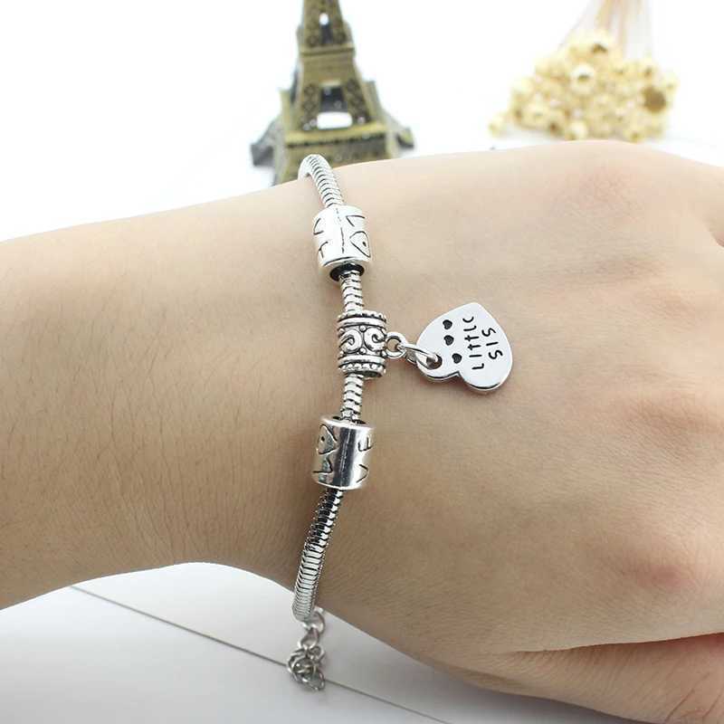 3 Piece Set Of Sister Bracelets Large Medium And Small Sisters Heart Pendant Friendship Metal Hand Chain Fashion Girl JewelryC250411