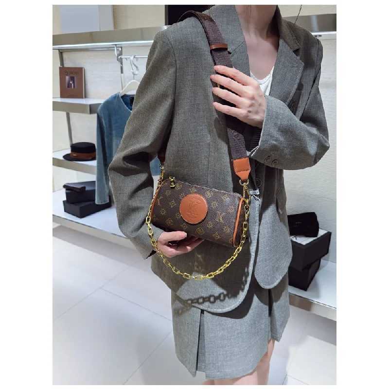 Elegant Ladies Handbag Leather Tote Bag From Luxury Brand By Famous Designer - Classic Shoulder StyleW251111