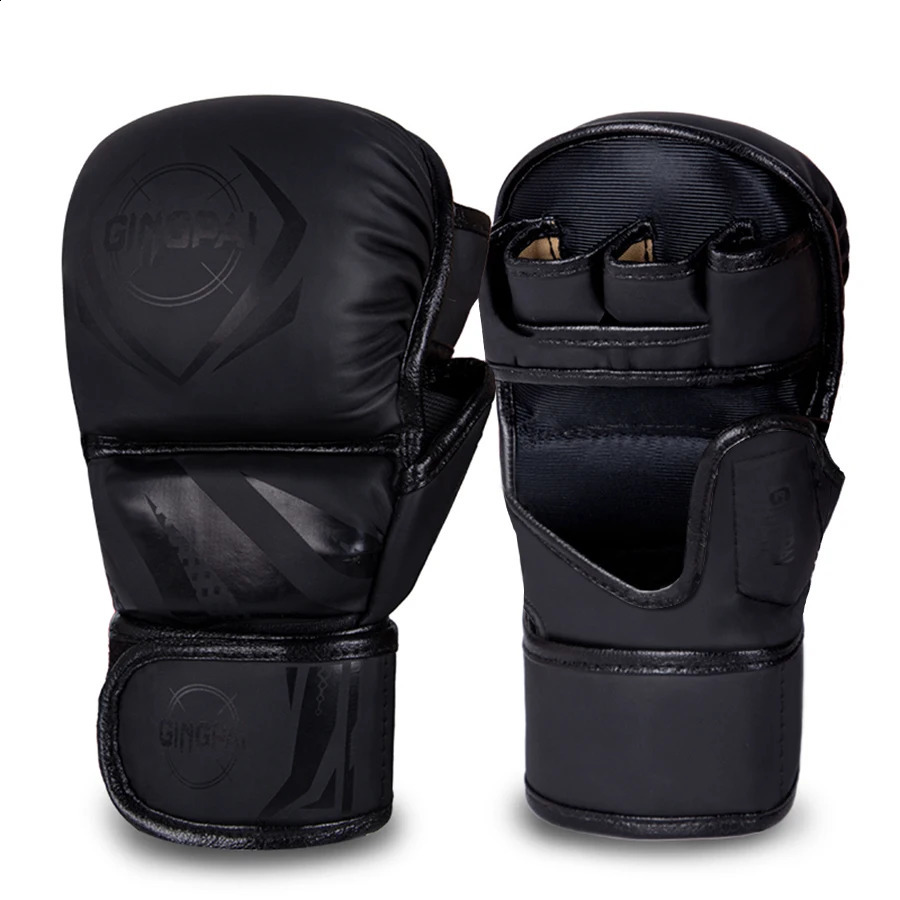 Professional MMA Half-Finger Fighting Boxing Gloves Thickened Sanda Free Fighting Mixed Martial Arts Training Gloves 250410