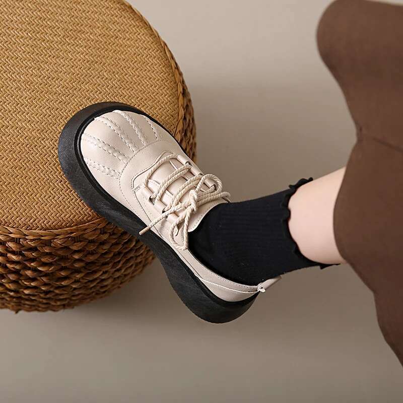 Women's Leathe Slip On Loafers Casual Soft Memory Foam Comfortable Light-Weight Dress Shoes for Lady