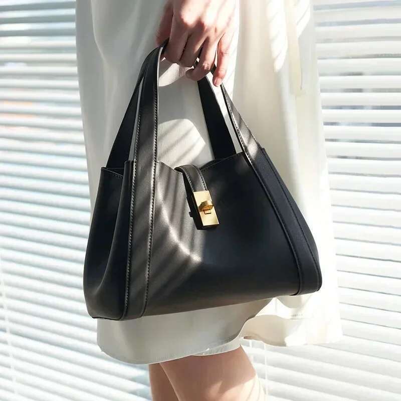 Designer Bag 2024 Genuine Leather Women's Bucket Daily Fashion Shoulder Bags High Quality Totes Female Designer Crossbody Bag