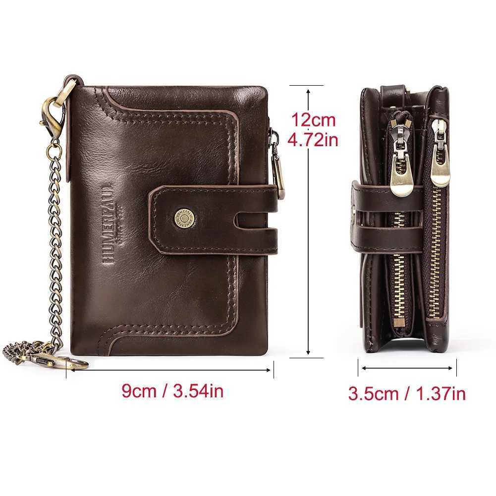 HUMERPAUL Mens High Quality Wallet Short Fashion Bifold High Capacity Cardholders Mens Leather Wallet Z250411