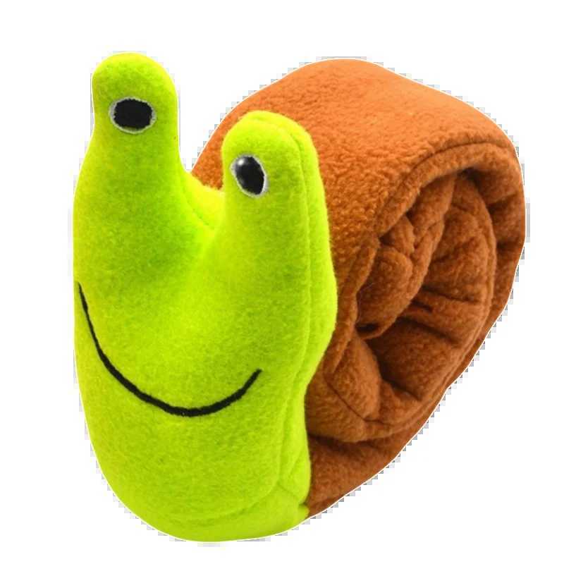 High Quality Dog Feeder Interactive Toy Indestructible Plush Sound Squeak Puppy Toys For Resistant Foldable Snail Dogs Pet Supplies T2504012