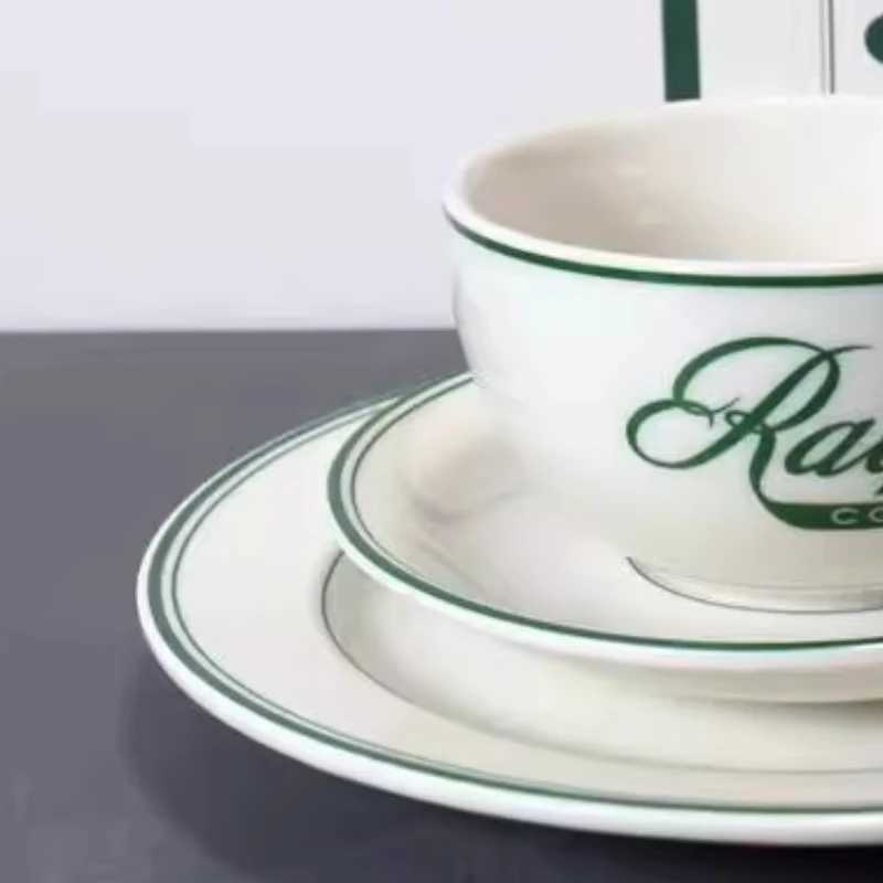 Stainless Retro Green Folding Cup Qut resso Cups with Dish g for Tea es Turkish Tea Cups Ceramics Pottery Thermos H251112