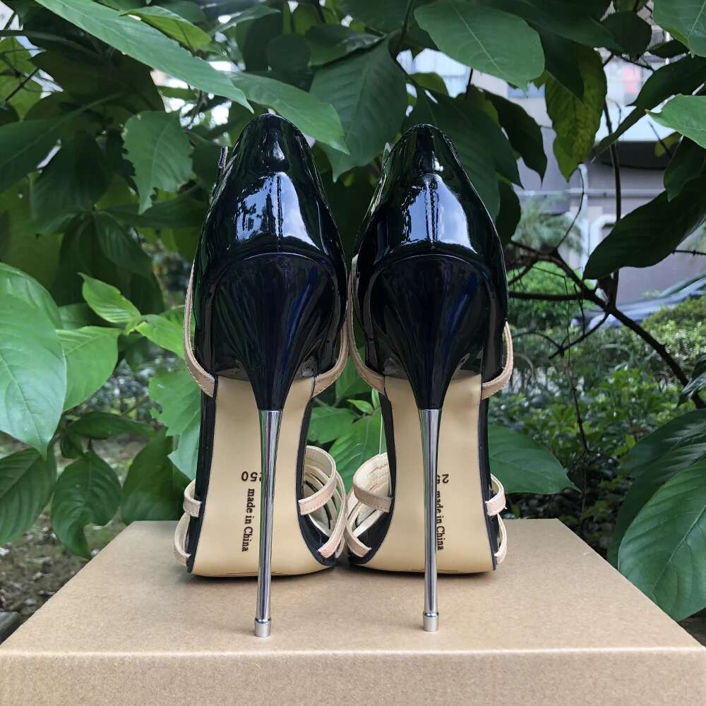 Women Pumps 16cm Extreme Metal High Heels Stilettos Sexy Fetish Cross Dresser Model Club Party Man Unisex Shoes Red Nude Sier