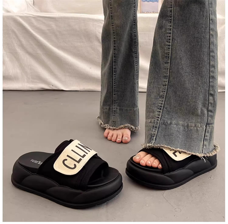 new free shipping designer slippers for woman outdoor indoor Low sandal casual black khaki beach shoes