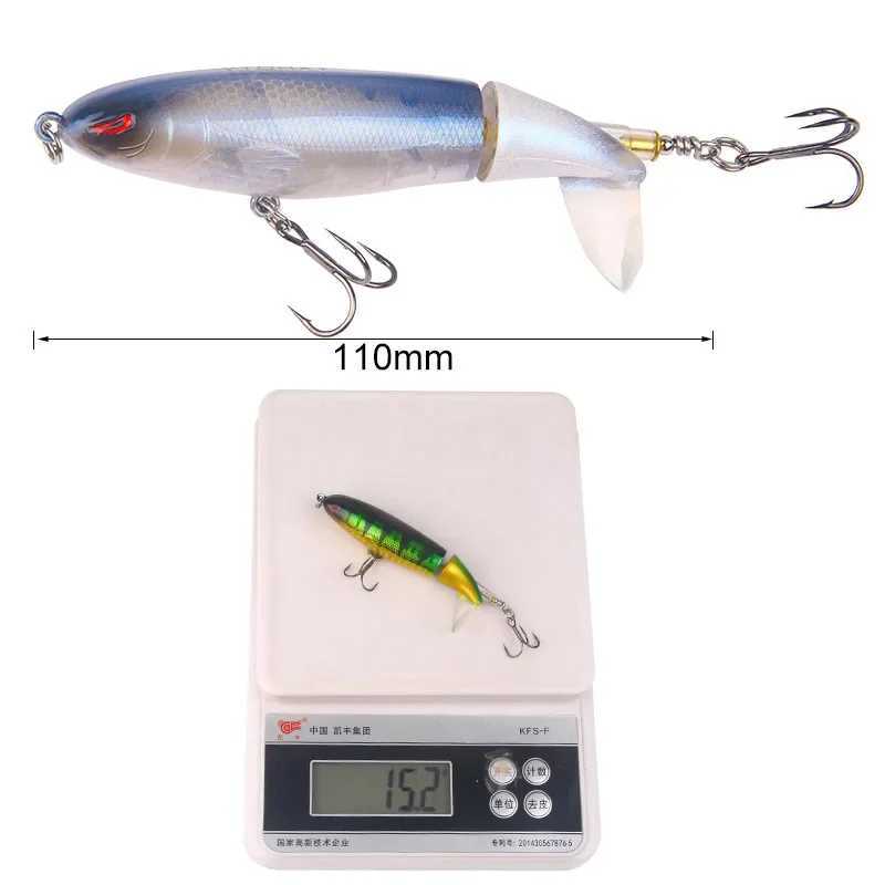 1Pcs Plopper Fishing Lure 13g/15g/35g Catfish Lures For Fishing Tackle Floating Rotating Tail Artificial Baits Crankbait Z250411