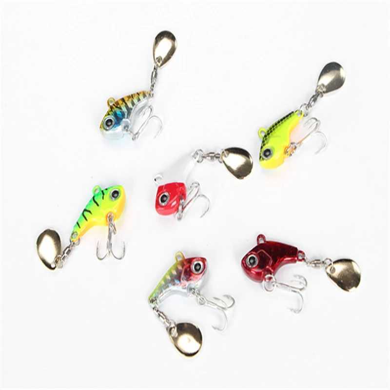 1pcs Metal Rotating Vibration Fishing Bait 6g10g14g20g Vib Spinner Spoon Lures Jigs Trout Winter Fishing Hard Baits Tackle Pesca Z250411