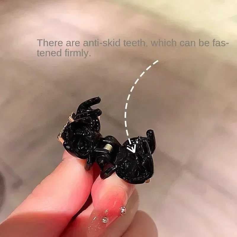 New acrylic rhinestone bangs side hair clip front clip shiny headpiece clip grabbing girls hair style accessories Y2504012
