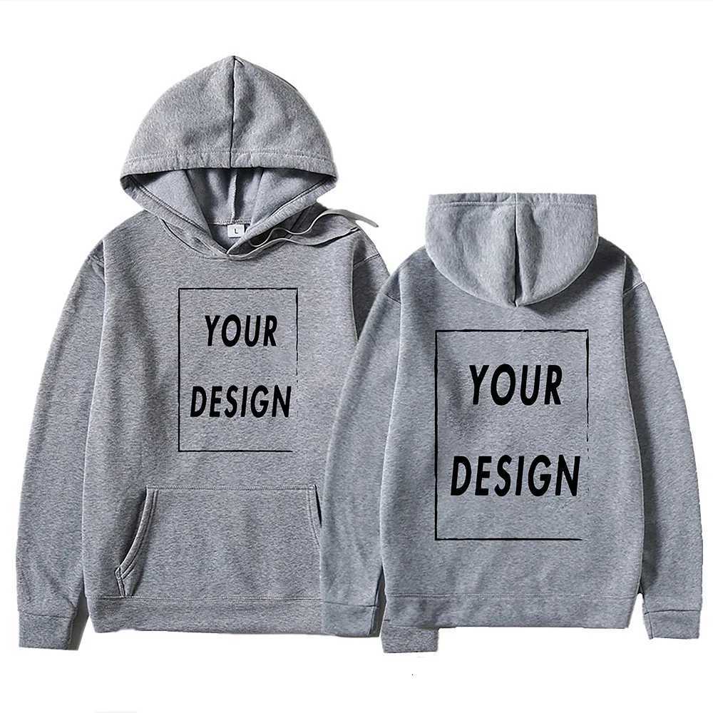 POD customization 2025 Your Own Design Brand /Picture Personalized Custom Anywhere Men Women DIY Hoodies Sweatshirt Casual Hoody Fashion NewT251112