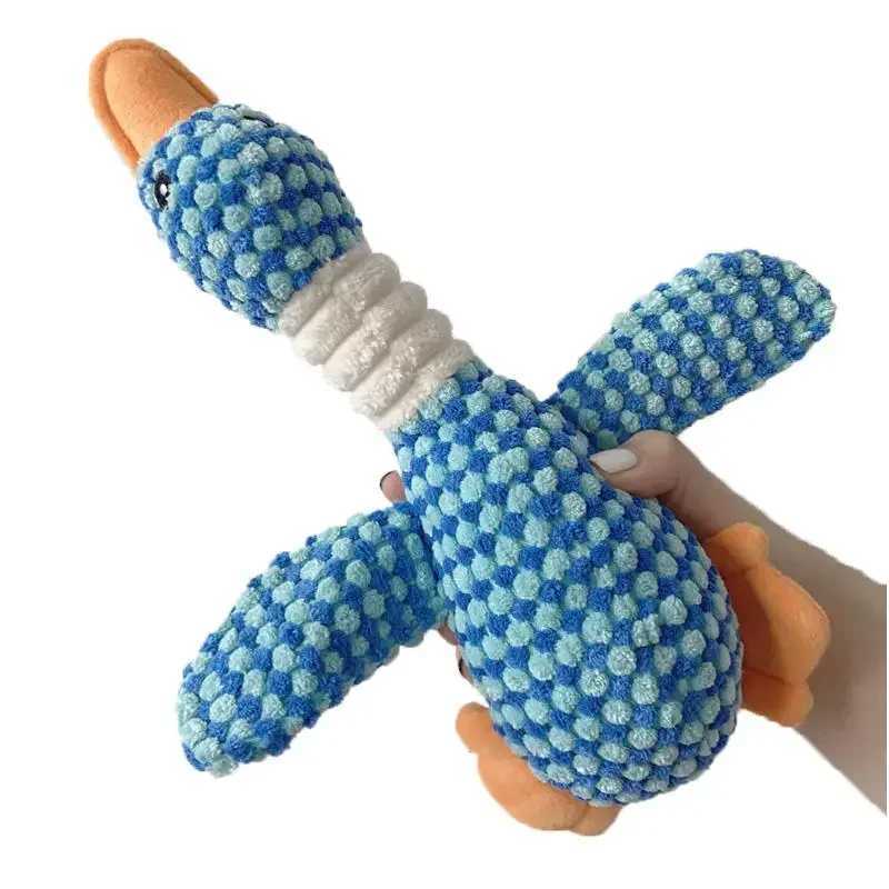 High Quality Cute plush dog toy pet duck squeezing toy puppy sound wild goose chewing toy small medium and large dog teeth cleaning T2504012