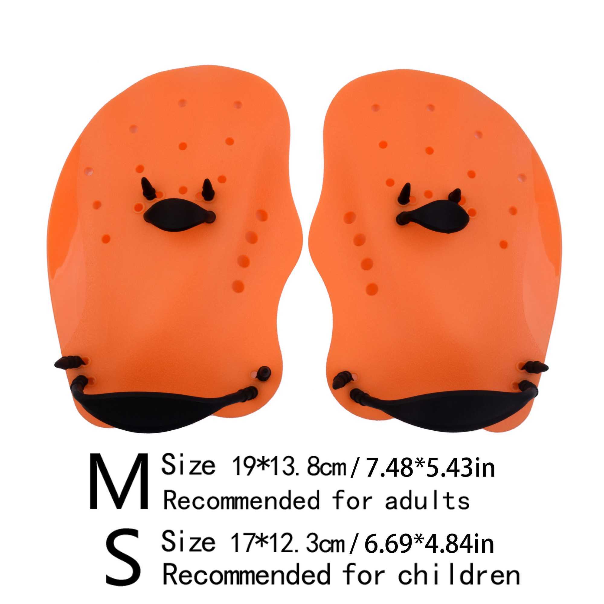 Black swimming fins paddles childrens freestyle paddles training fins professional swimming equipment palmY250412