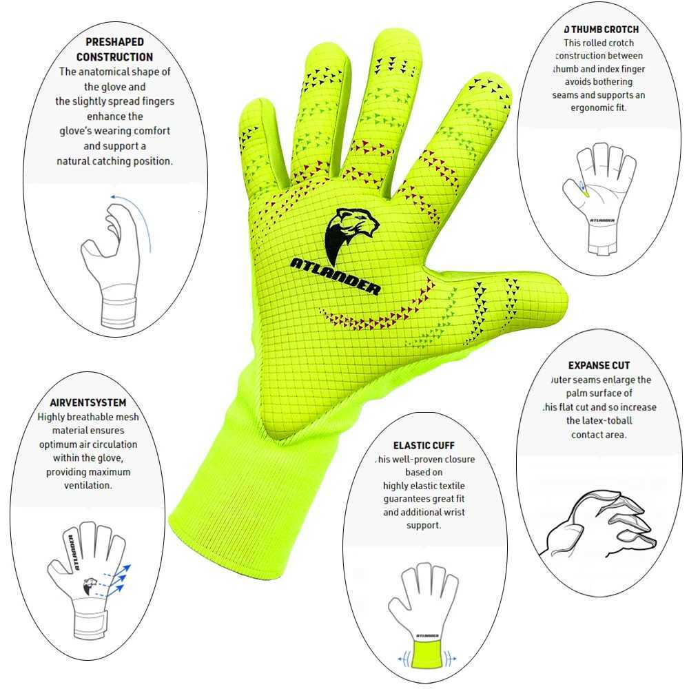 Professional Football Goalkeeper Gloves Thickened Latex Protection Kids Adults Non-Slip Soccer Goalie Goalkeeper Football GlovesW251112
