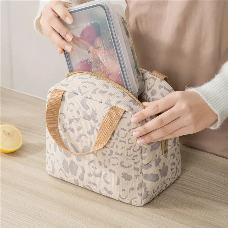 Female insulated bento bag aluminum foil rice bag student bento bag 250410