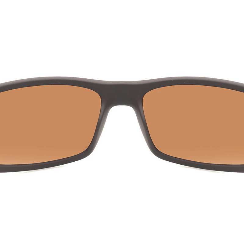 2023 Male Brand Design Polarized Sunglasses for Men Brown Sports Rectangle Sun Glasses Lenses Male Cycling Eyewear Gafas UV400C250411