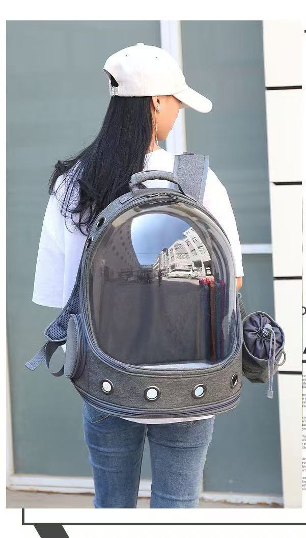 Cat Backpack Carrier: Clear Carrier Shoulder Bag, Comfortable Travel, Space Capsule Design, Portable Pet Supplies Free shipping