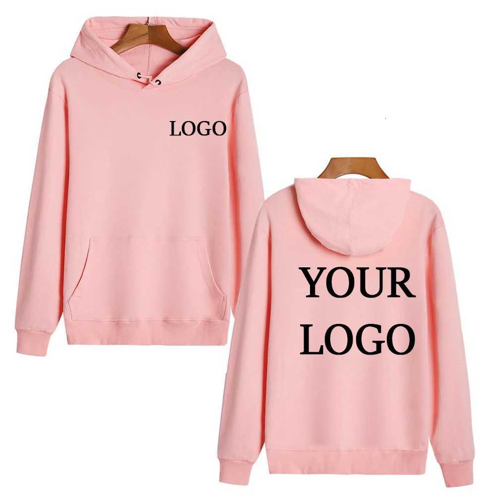 POD customization High Quality 100 Cotton Hoodie Customise Your Mens Fashion Sports Sweatshirt Womens Street Casual Pullover HoodieT251112