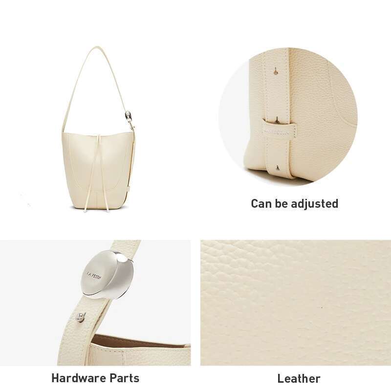 LA FESTIN Original Woman Leather Fashion Handbag Casual Large Capacity Shoulder Bags 2024 New Style Shopping Bag