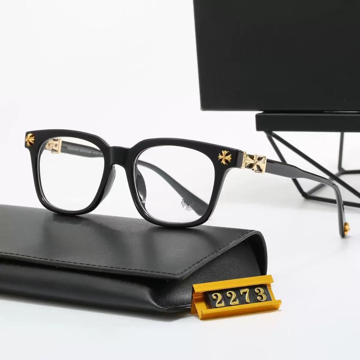 Designer luxury New American Style Sunglasses for Men and Women, Square Frame Non-Prescription Glasses, Classic Travel Fashion Optical Glasses 2273